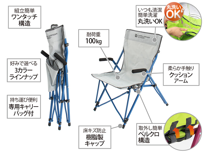 販売終了】ジャブジャブチェア - DOD(ディーオーディー)【公式 販売終了】ジャブジャブチェア - DOD(ディーオーディー)【公式