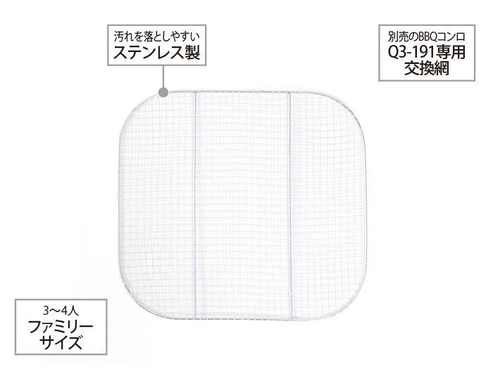 アメリカンBBQ＆スモークグリル 交換用網の主な特徴