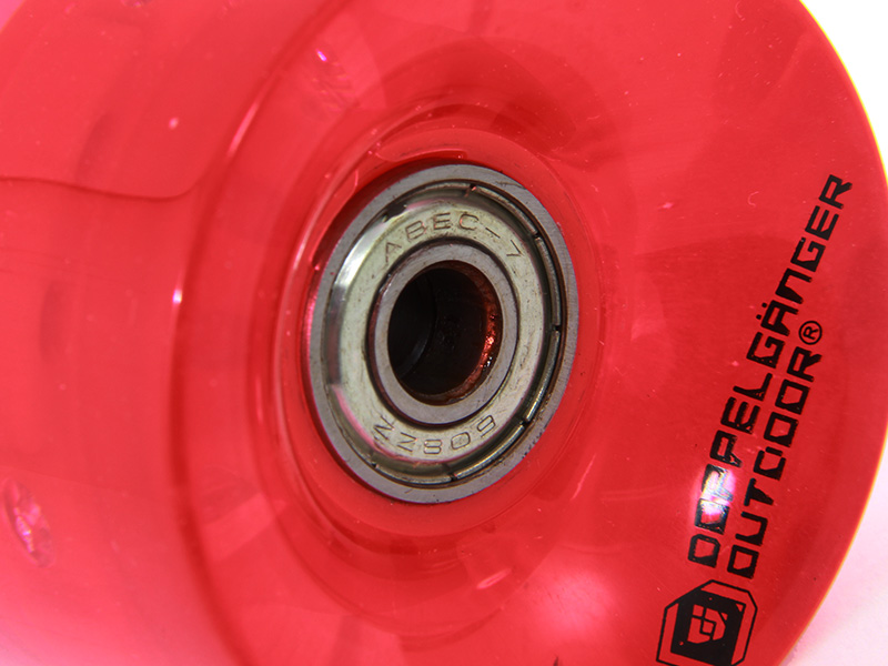 LEDダイナモウィールのメインの特徴(ABEC7ベアリング)
