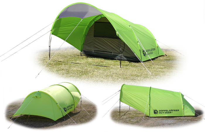 TARPLY TENT DOD テント　タープ一体　2ルーム　グランドシート付