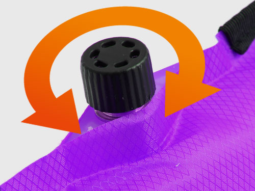 キャンピングチェアマットのメインの特徴(セルフインフレータブル)