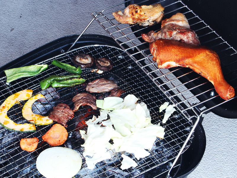 アメリカンBBQ&スモークグリルのメインの特徴(焼肉コンロとして)