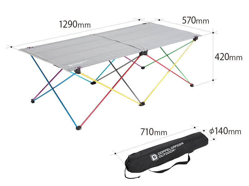 ドッペルギャンガー　ウルトラライトパーティーテーブル　DOD TB5-440