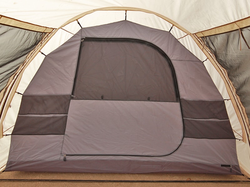 カマボコテント 広いリビングを備えた2ルーム型トンネルテント 
