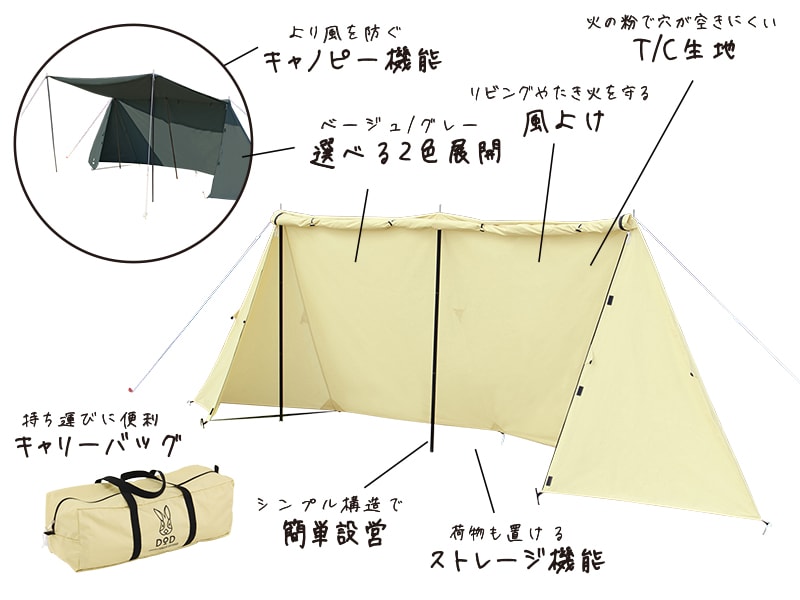 DOD カベテント TT5-521T 陣幕 風避け