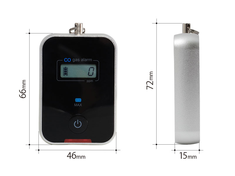 キャンプ用一酸化炭素チェッカー2のサイズ画像