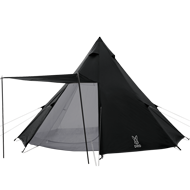 アウトドア テント/タープ ワンポールテントM（ブラック） T5-47-BK - DOD（ディーオーディー 
