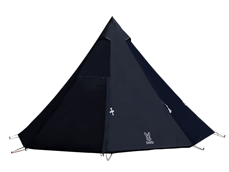 ワンポールテントL（ブラック） T8-200-BK - DOD（ディーオーディー）：キャンプ用品ブランド