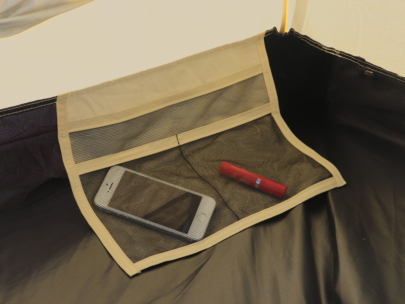  ワンタッチカンガルーテントSの各部の特徴（寝室ポケット）