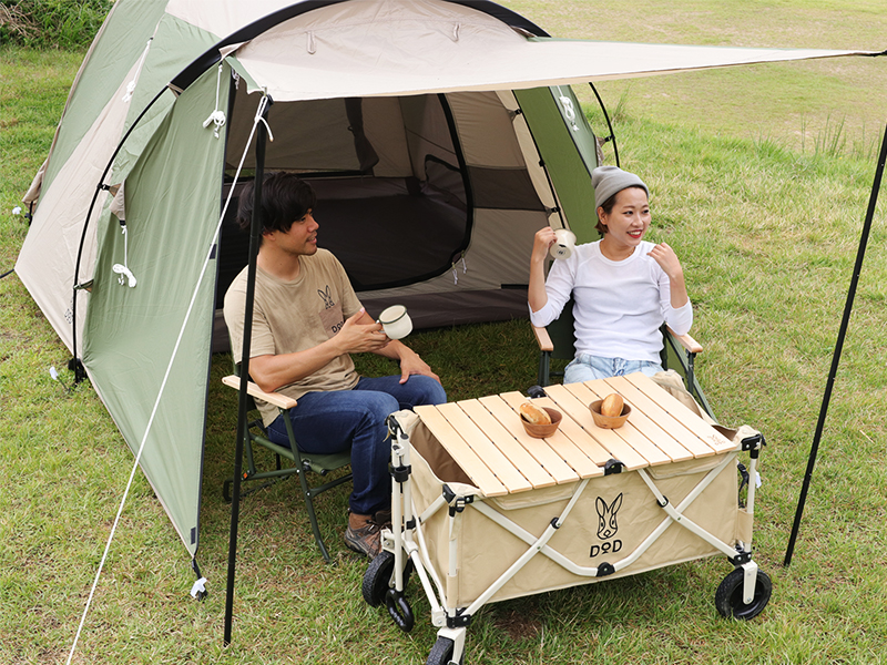 The Tent M（可容納2～3人舒適休息的空間）的主要特徵