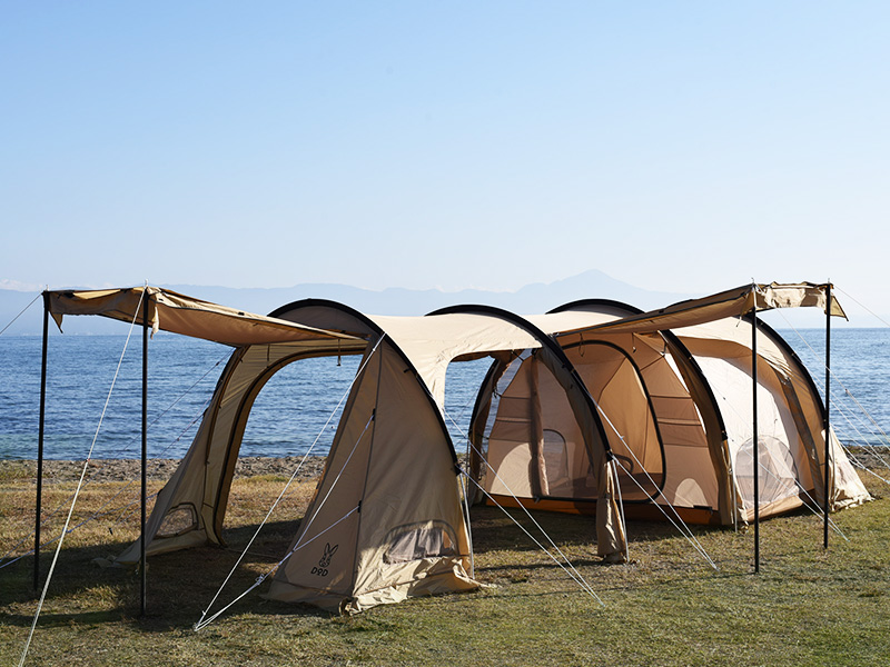 Kamaboko Tent 3M各部分的特點（擴大陰影區域的天篷門）