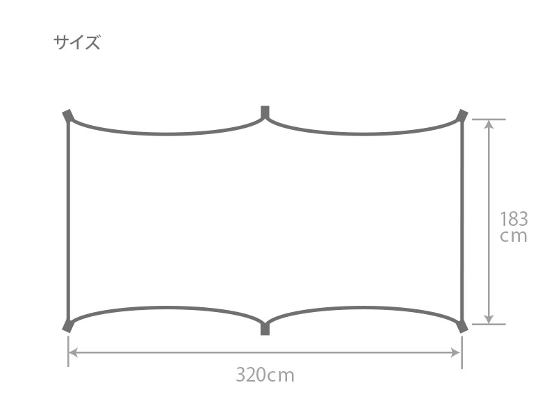  カマボコシールドSのサイズ画像