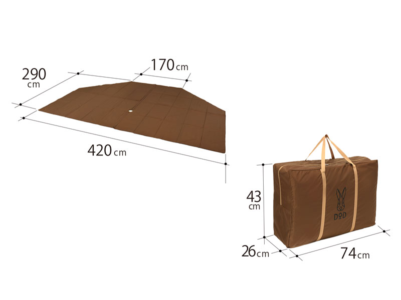 ヤドカリテント用マット MA6-772-BR - DOD（ディーオーディー ...