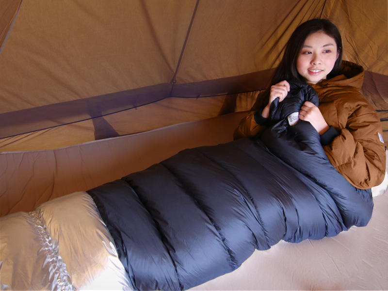 アウトドア 寝袋/寝具 ブクロマンX(S) S1-823-BR - DOD（ディーオーディー）：キャンプ用品 