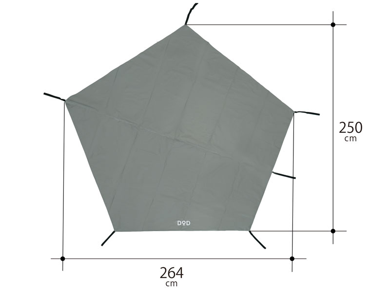 DOD ライダースワンポールテント➕専用グランドシート - テント/タープ