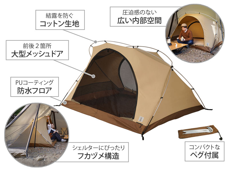  フカヅメカンガルーテントSの主な特徴