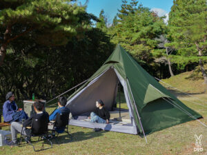 ワンポールテントRX（L・カーキ） T6-817-KH | DOD（ディーオーディー