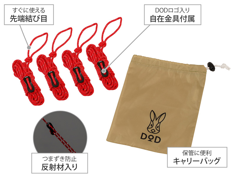 メインロープセットの主な特徴