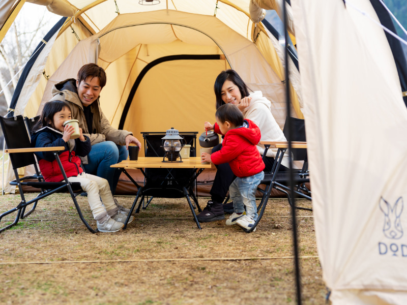 画像：DCPKキャンプ楽しむ家族