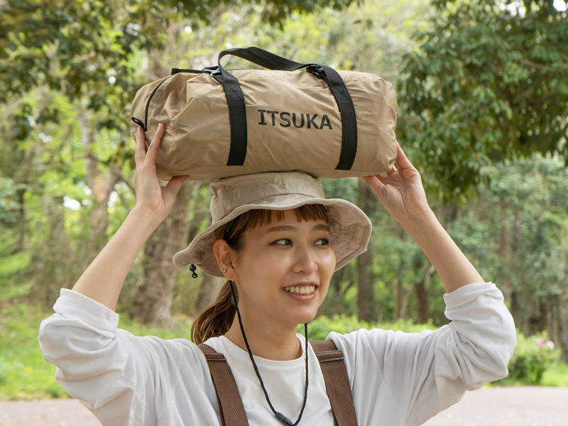  いつかのハンモックのメインの特徴（コンパクトに持ち運べる）