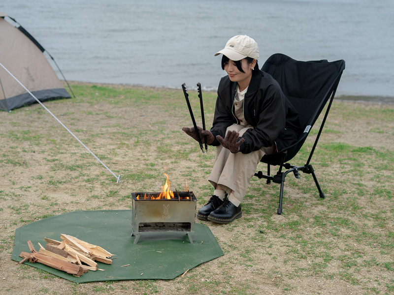  ぺらもえファイヤーのメインの特徴（煙が少なく焚き火が快適）