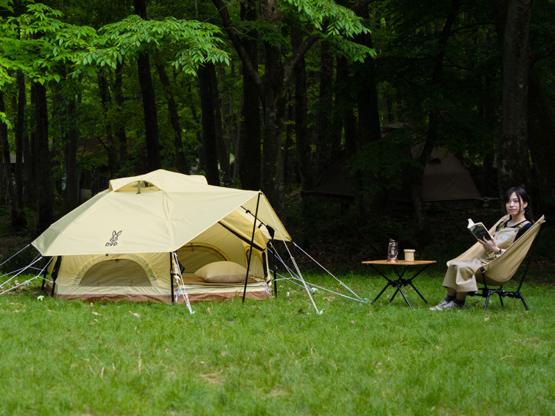 迷你蘑菇帳篷主要特色（尺寸設計適合單人露營舒適）