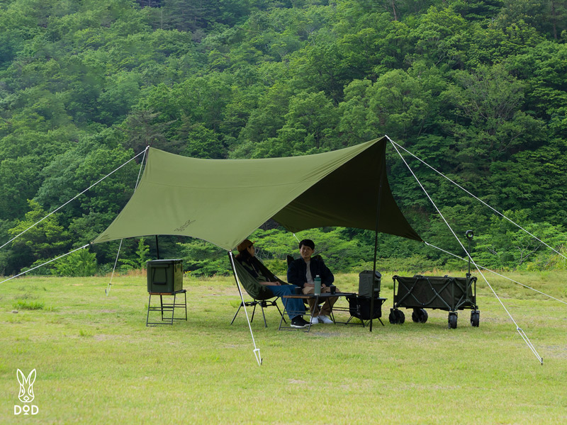 完売品 DOD いつかのタープ カーキ