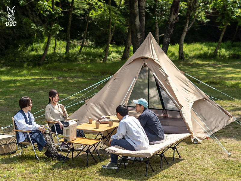 《週末値下げ》DOD ワンポールテントM タン