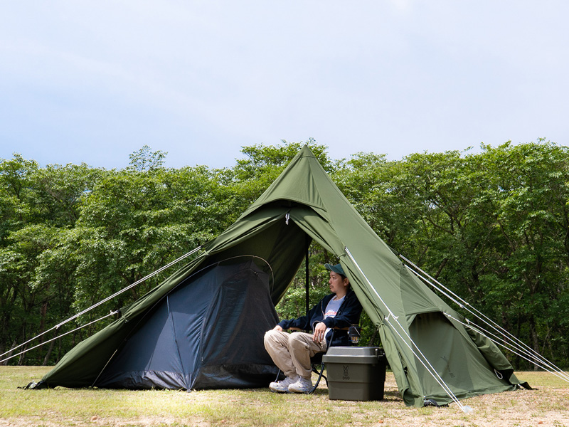 色: カーキDODディーオーディー ワンポールテントRXM