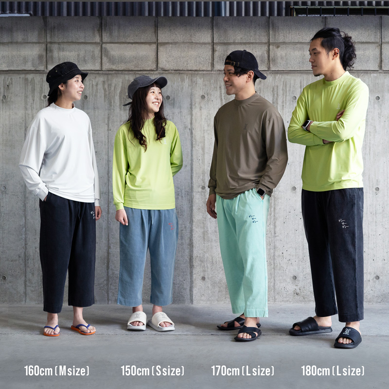 PT022-GR-130 チルパン130/S/M/Lの着用イメージ
