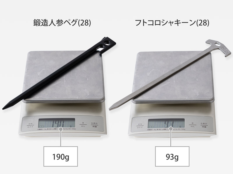 フトコロシャキーン(28)8本セットのメインの特徴(薄くて軽い)