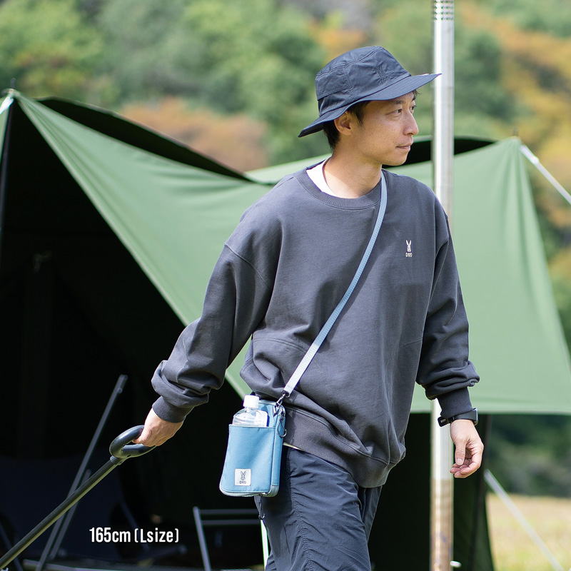 JK058-IV-S ウサロゴスウェットS/M/L/XLの着用イメージ