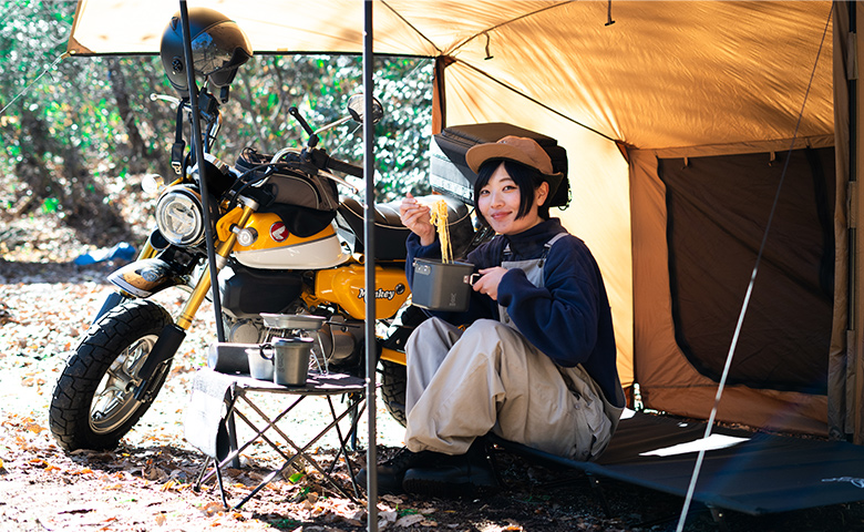 バイク女子ソロキャンプ歴10年！キャンプツーリングに密着！！