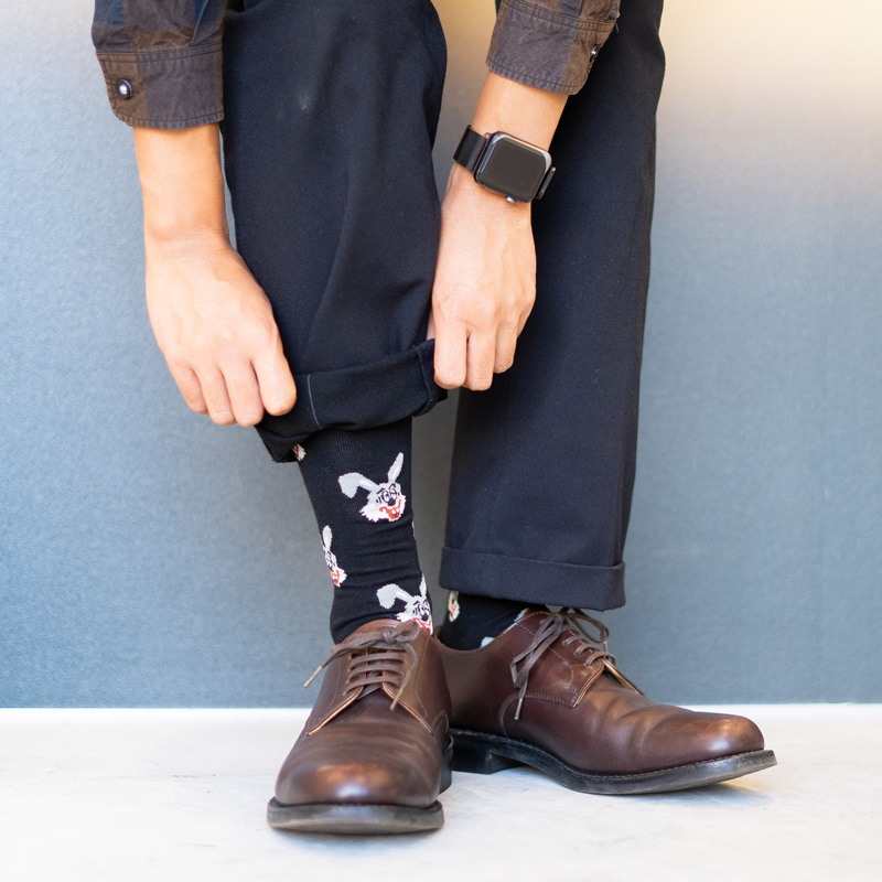 タイツ・ソックス DOD Boa fleece non-slip socks BLACK ウサギソックスサンソクセット（CHICシリーズ/POPシリーズ