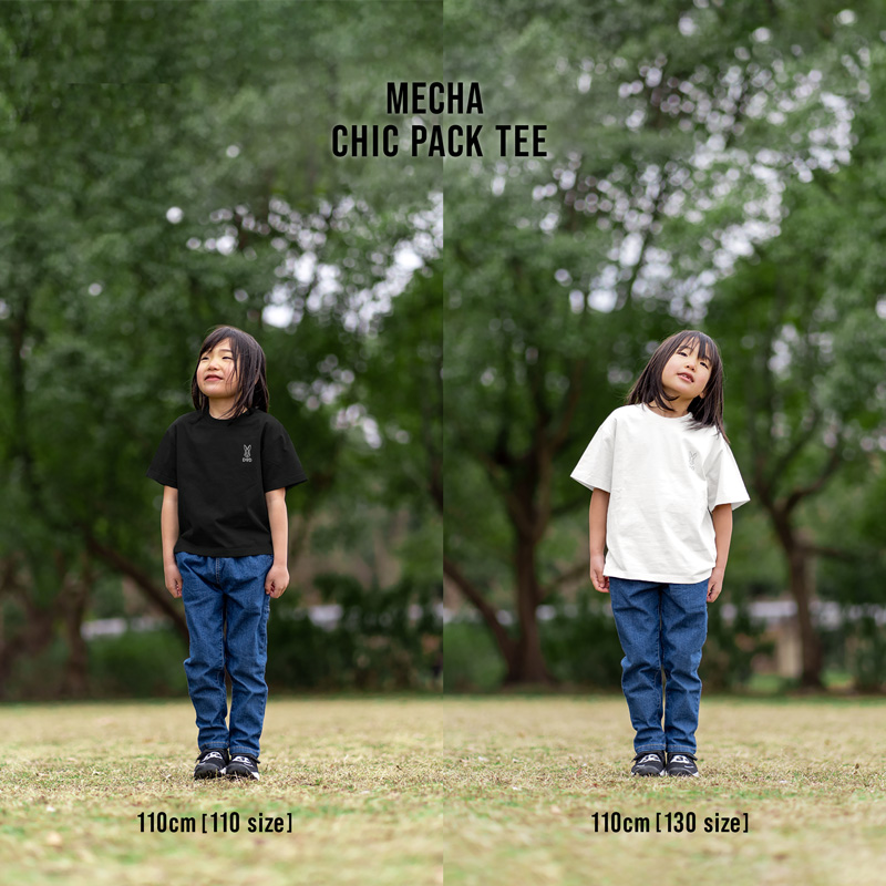 TS002-NB-110 メチャシックパックTee 110/130/150/S/M/L/XL/XXLの着用イメージ