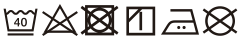 キャンパーノ・モックネックM/L/XLの洗濯表示タグ