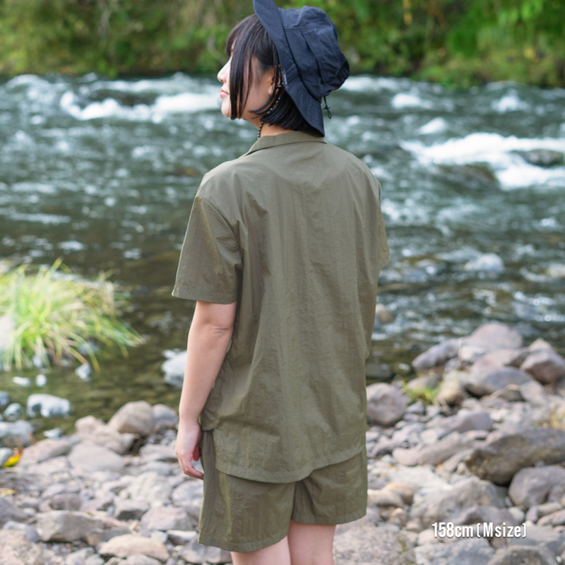 ソノママドポーン（シャツ）（グレージュ/ブルー/カーキ）SR025-GY/BL