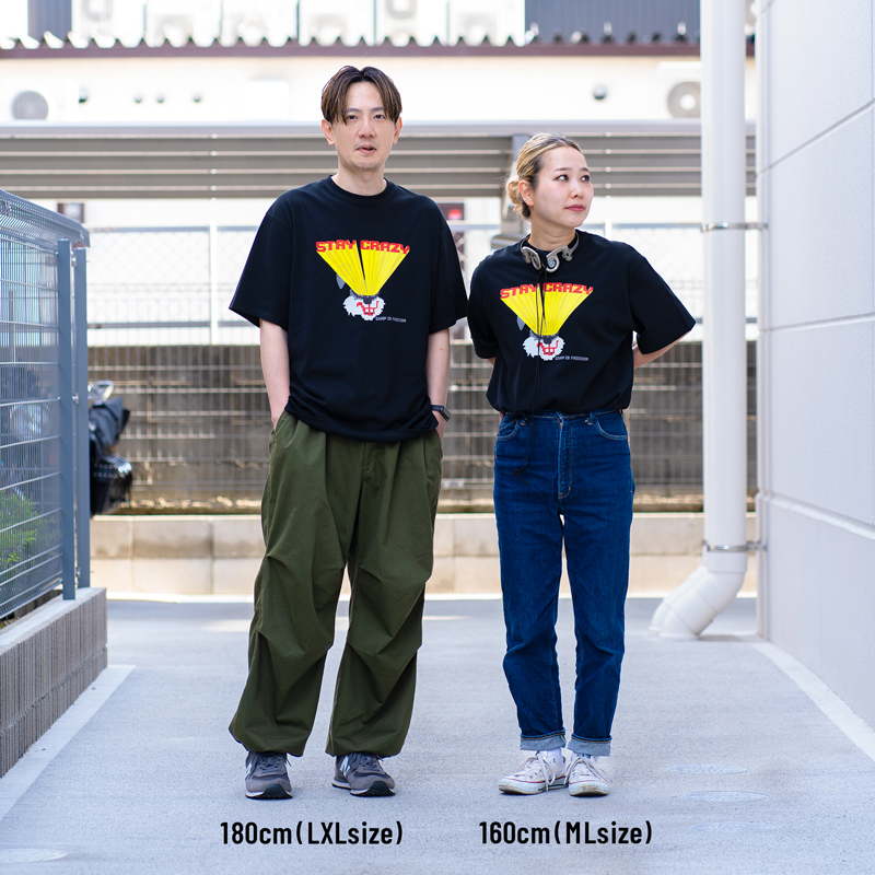 ステクレビームTee ML/LXL（ホワイト/ブラック）TS079-WH/BK-ML