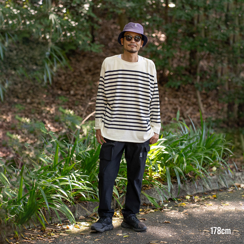 試着☆ペンギンバイマンシングウェア　24AW ドット ボーダージャガードニット 試着☆ペンギンバイマンシングウェア 24AW ドット ボーダージャガード