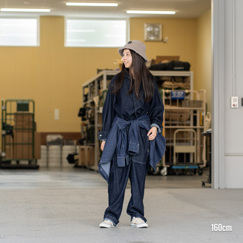 ツナギインザワイルド（グレージュ/インディゴネイビー）AL121-BG/NV-F