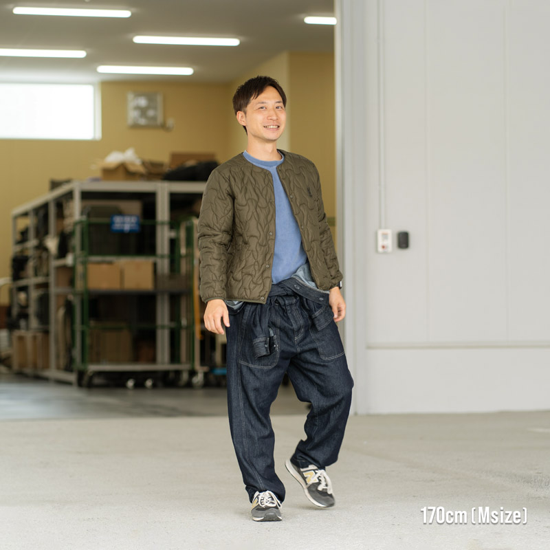 JK100-BG-M ウサステッチナカワタJK　M/L/XL/XXLの着用イメージ