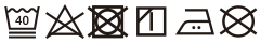  バラクラバ・フーディM/L/XLの洗濯表示タグ