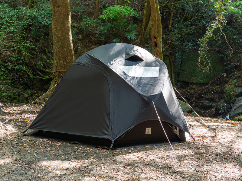  テントサウナセット ウササウナナウのメインの特徴（別売りフライシートで雨天時もキャンプ可能）
