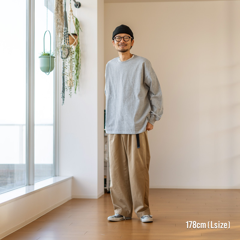 TS168-WH-M キャンパーノ・ムジティーM/Lの着用イメージ