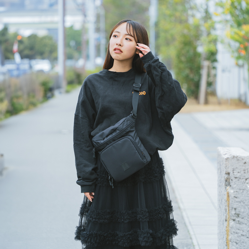 ボディバCD （ブラック/キャメル）BA085-BK/CA - DOD（ディーオー