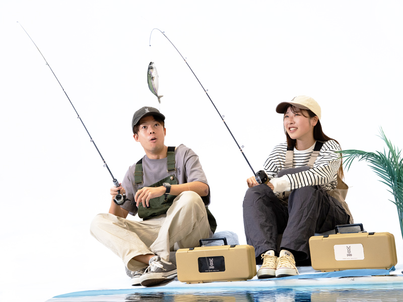 釣りボックス(やさしい)のメインの特徴(魚の反応が分かりやすい柔らかい竿)