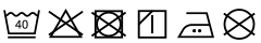  ツリパンM/L/XLの洗濯表示タグ