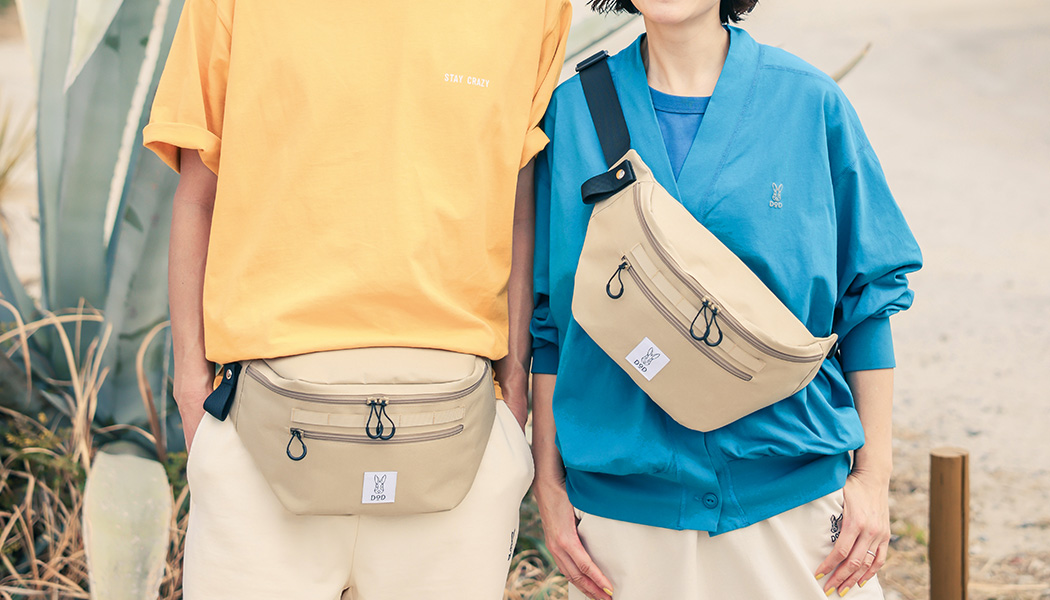DOD 多機能ボディバッグBOOK BEIGE