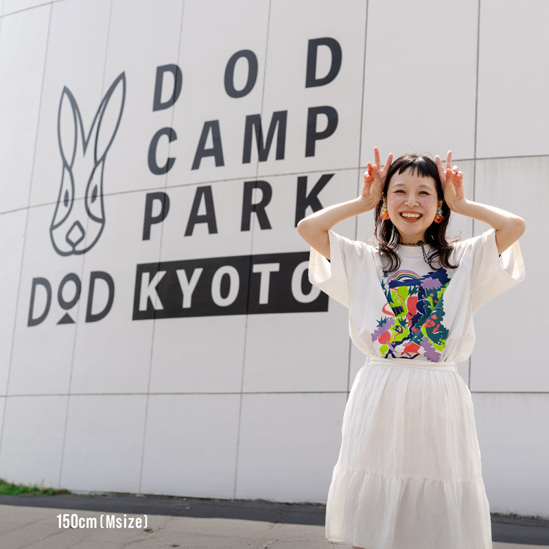 TS160-WH-M ザックリーナマップTEE(M/L/XL)の着用イメージ