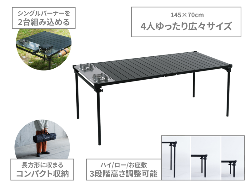  ダイキチテーブルの主な特徴